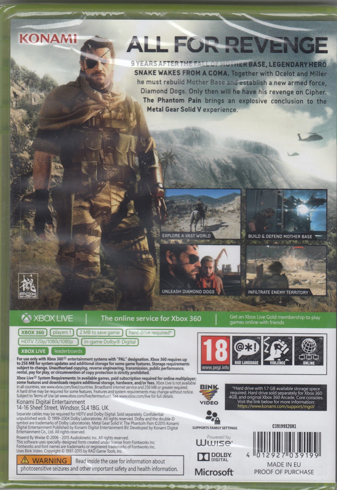 Metal gear solid v the phantom pain xbox 360 не запускается